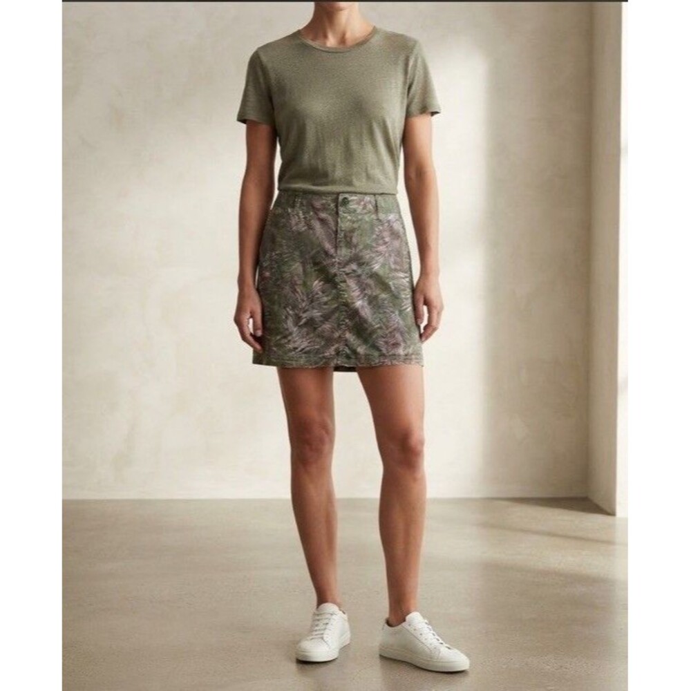 EUC Sonoma Life & Style Camo Mini Skort Sz 12 Cotton/Spandex Pockets Sports ￼